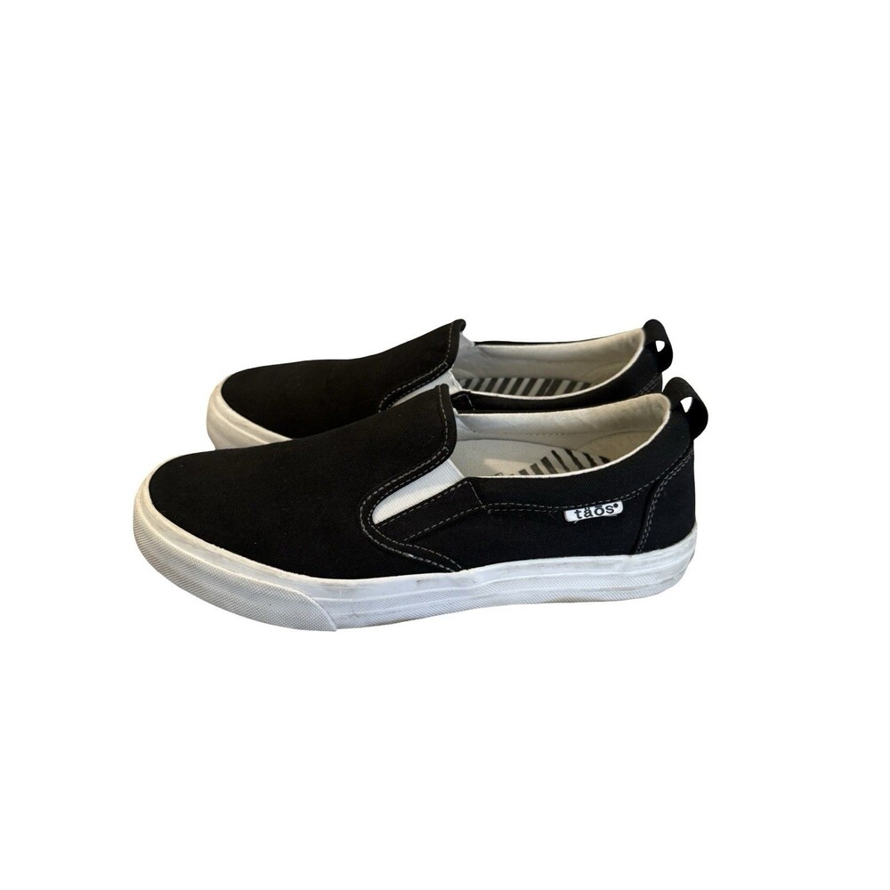 Taos Rubber Soul Loafers Sneakers Shoes Womens Black Casual Slip On SZ 8